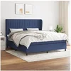 Image de Boxspring met matras stof blauw 180x200 cm3128147