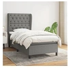Image de Boxspring met matras stof donkergrijs 80x200 cm3128158