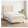 Image de Boxspring met matras stof cràmekleurig 80x200 cm3128162
