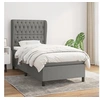 Image de Boxspring met matras stof donkergrijs 90x190 cm3128166