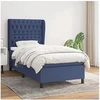 Image de Boxspring met matras stof blauw 90x200 cm3128179