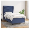 Image de Boxspring met matras stof blauw 100x200 cm3128187