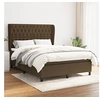 Image de Boxspring met matras stof donkerbruin 140x190 cm3128200