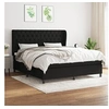 Image de Boxspring met matras stof zwart 160x200 cm3128215