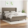 Image de Boxspring met matras stof taupe 160x200 cm3128217