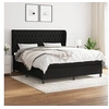 Image de Boxspring met matras stof zwart 180x200 cm3128223