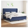 Image de Boxspring met matras stof blauw 200x200 cm3128235