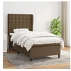 Image de Boxspring met matras stof donkerbruin 80x200 cm3128240