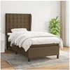 Image de Boxspring met matras stof donkerbruin 90x190 cm3128248