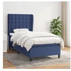 Image de Boxspring met matras stof blauw 90x200 cm3128259