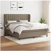 Image de Boxspring met matras stof taupe 160x200 cm3128297