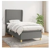 Image de Boxspring met matras stof donkergrijs 90x190 cm3128326
