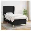 Image de Boxspring met matras stof zwart 100x200 cm3128343