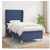 Image de Boxspring met matras stof blauw 100x200 cm3128347