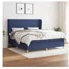 Image de Boxspring met matras stof blauw 160x200 cm3128379