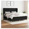 Image de Boxspring met matras stof zwart 180x200 cm3128383