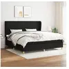 Image de Boxspring met matras stof zwart 200x200 cm3128391