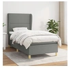 Image de Boxspring met matras stof donkergrijs 90x190 cm3128406