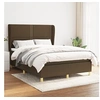 Image de Boxspring met matras stof donkerbruin 140x200 cm3128448