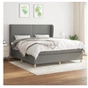 Image de Boxspring met matras stof donkergrijs 180x200 cm3128462