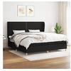 Image de Boxspring met matras stof zwart 200x200 cm3128471