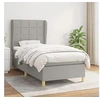 Image de Boxspring met matras stof lichtgrijs 80x200 cm3128477