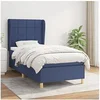 Image de Boxspring met matras stof blauw 80x200 cm3128483
