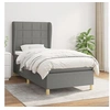 Image de Boxspring met matras stof donkergrijs 90x200 cm3128494