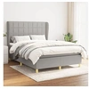 Image de Boxspring met matras stof lichtgrijs 140x200 cm3128525