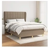 Image de Boxspring met matras stof taupe 140x200 cm3128529