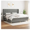 Image de Boxspring met matras stof donkergrijs 200x200 cm3128550