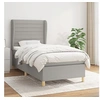 Image de Boxspring met matras stof lichtgrijs 100x200 cm3128581