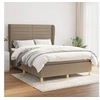 Image de Boxspring met matras stof taupe 140x190 cm3128601