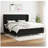 Image de Boxspring met matras stof zwart 200x200 cm3128631
