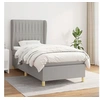 Image de Boxspring met matras stof lichtgrijs 90x190 cm3128645