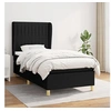 Image de Boxspring met matras stof zwart 90x200 cm3128655