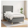 Image de Boxspring met matras stof donkergrijs 100x200 cm3128662