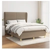 Image de Boxspring met matras stof taupe 140x200 cm3128689