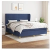 Image de Boxspring met matras stof blauw 160x200 cm3128699