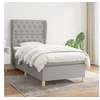 Image de Boxspring met matras stof lichtgrijs 80x200 cm3128717