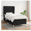 Image de Boxspring met matras stof zwart 100x200 cm3128743