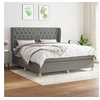 Image de Boxspring met matras stof donkergrijs 160x200 cm3128774