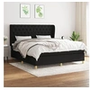 Image de Boxspring met matras stof zwart 160x200 cm3128775