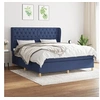 Image de Boxspring met matras stof blauw 160x200 cm3128779