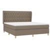 Image de Boxspring met matras stof taupe 180x200 cm3128785