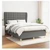 Image de Boxspring met matras stof donkergrijs 140x190 cm3128838