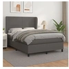Image de Boxspring met matras kunstleer grijs 140x200 cm3128917