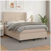 Image de Boxspring met matras kunstleer cappuccinokleurig 140x200 cm3128918