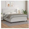 Image de Boxspring met matras kunstleer wit 160x200 cm3128920