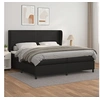 Image de Boxspring met matras kunstleer zwart 200x200 cm3128931